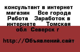 консультант в интернет магазин  - Все города Работа » Заработок в интернете   . Томская обл.,Северск г.